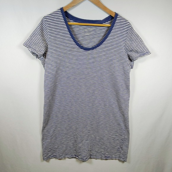 Universal Thread Tops - Universal Thread Women's XL Striped Short Sleeve Scoop Neck Mini T-Shirt Dress